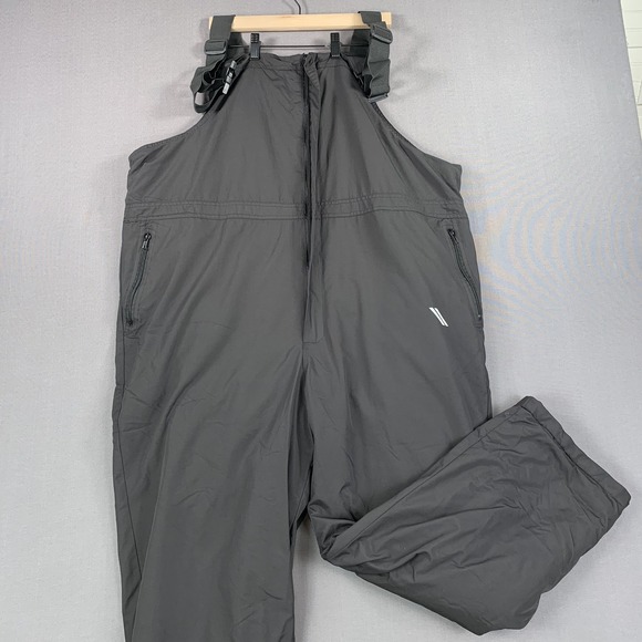 KS‎ Sport Snow Pants Mens 2XL Black Insulated Bib Overalls Waterproof Ski Winter - Picture 1 of 15